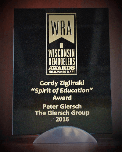 Get a free consultation with the Giersch Group WRA Spirit of Education Award 2016 for Peter Giersch