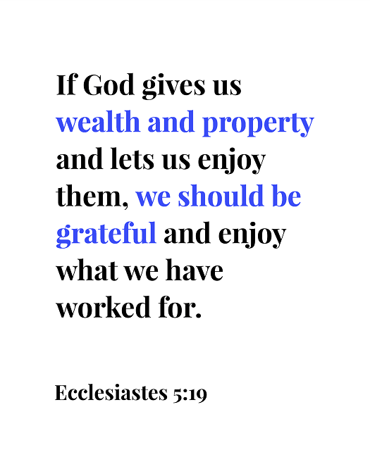 Bible quotes about money Ecclesiastes 5:19