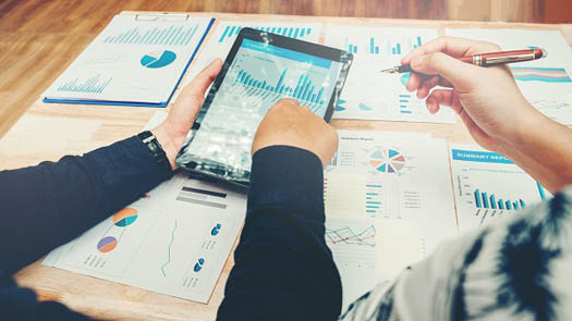 Table with documents containing strong financial data