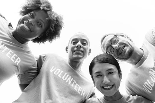 Group of four people planning a succession plan for their nonprofit