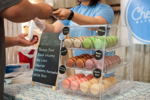 Bakery employee engaged in customer relationship management transaction