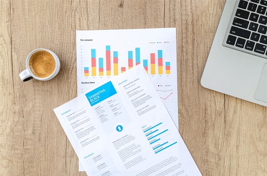 Papers showing business metrics and plan to increase business value